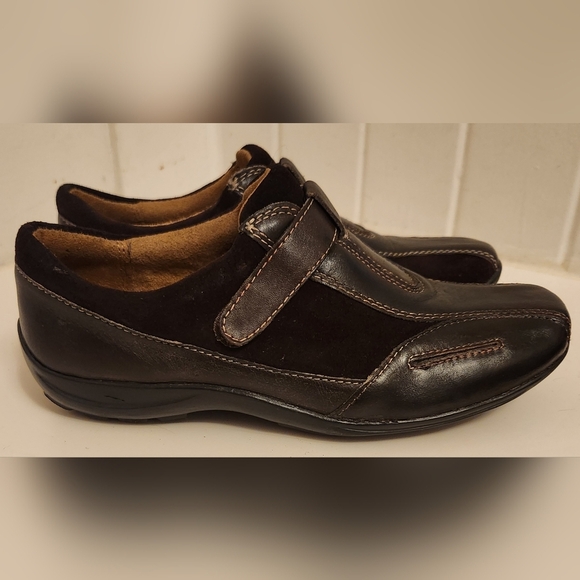 🌞NICE🌞NATURAL SOUL Brown Leather Flats Sz 6.5 - Picture 3 of 8